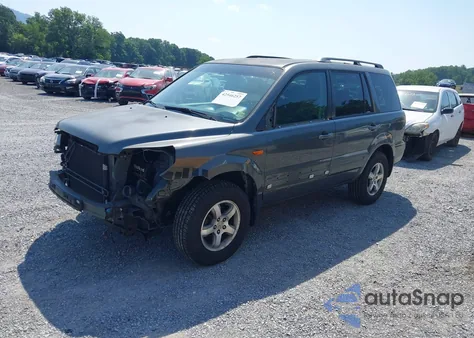 2007 Honda Pilot Ex from USA, damaged, VIN 2HKYF18417H509431